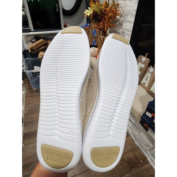 Cole Haan 2 Zerogrand Stitchlite Oxford Perforated Lace Up Womens Rye Knit Sz 10 - Picture 2 of 8